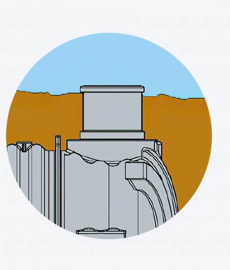 Réhausse fosse DN 410mm