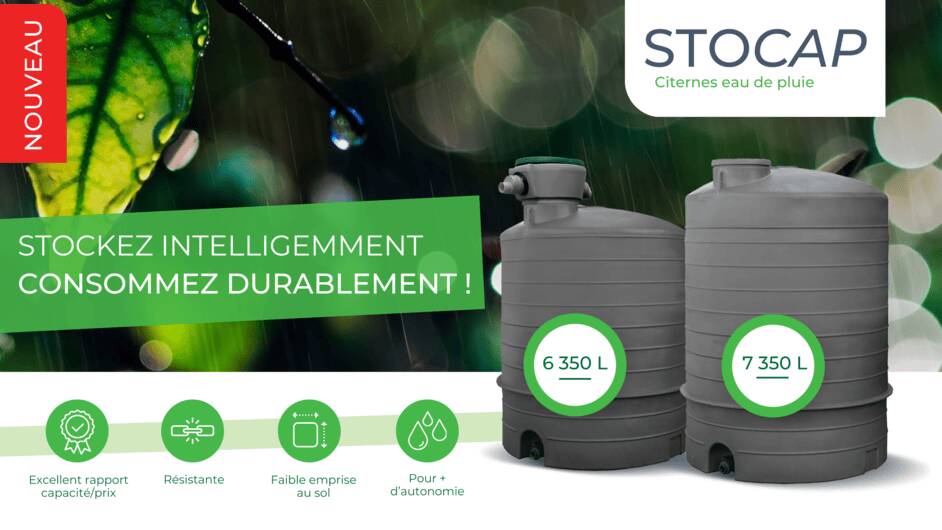 Optimisez la gestion de vos ressources en eau avec les nouvelles citernes de PROCAP en 6350 et 7350 litres